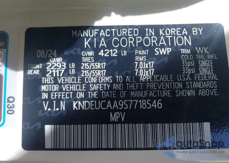 2025 Kia Seltos S z USA, uszkodzony, nr VIN KNDEUCAA9S7718546